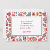 Joyeux Noel Feestdagenkaart (Achterkant)