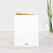 JOYEUX NOEL | Festive Gold Glitter Corporate Feestdagen Kaart (Achterkant)