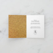 JOYEUX NOEL | Festive Gold Glitter Corporate Feestdagen Kaart (Binnen)