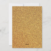 JOYEUX NOEL | Festive Gold Glitter Corporate Feestdagenkaart (Achterkant)