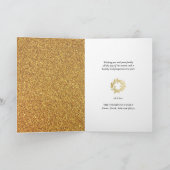 JOYEUX NOEL | Festive Gold Glitter kerstmis Feestdagen Kaart (Binnen)