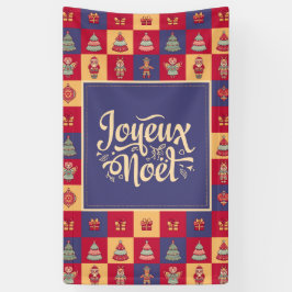 Joyeux Noel fFrench Merry kerstmuurgroet Spandoek