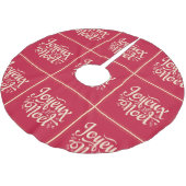 Joyeux Noel fFrench Merry Kerstswashy font Kerstboom Rok (Gekanteld)