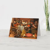 Joyeux Noël. Fijne Kunst Kerstmis Kaart in het Fra (Voorkant)