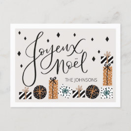 Joyeux Noel Flat Kerstmis Briefkaart