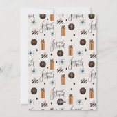 Joyeux Noel Flat Wenskaart kerstfeestdag Feestdagenkaart (Achterkant)