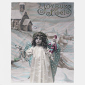 Joyeux Noel Fleece Deken (Voorkant)