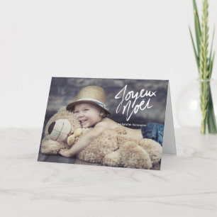 Joyeux Noël foto van de vacances voeux Kaart