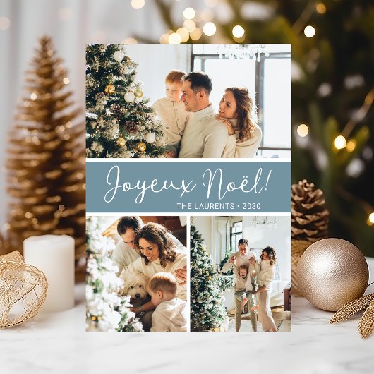 Joyeux Noel Fotocollage Feestdagenkaart