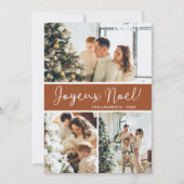 Joyeux Noel Fotocollage Feestdagenkaart (Voorkant)