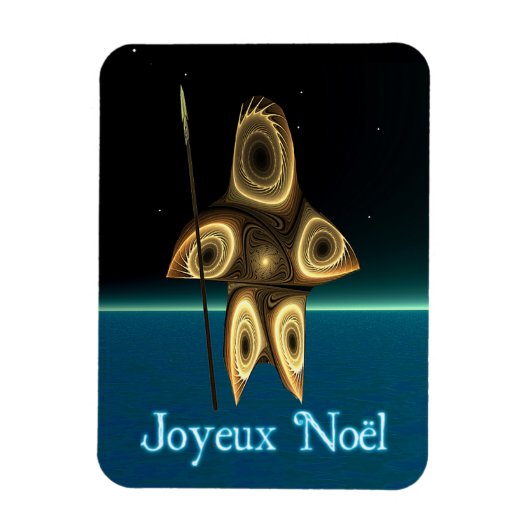 Joyeux Noel - Fractal Inuit Hunter Magneet (Verticaal)