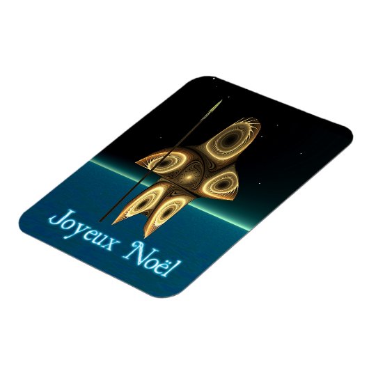 Joyeux Noel - Fractal Inuit Hunter Magneet (Linkerzijde)