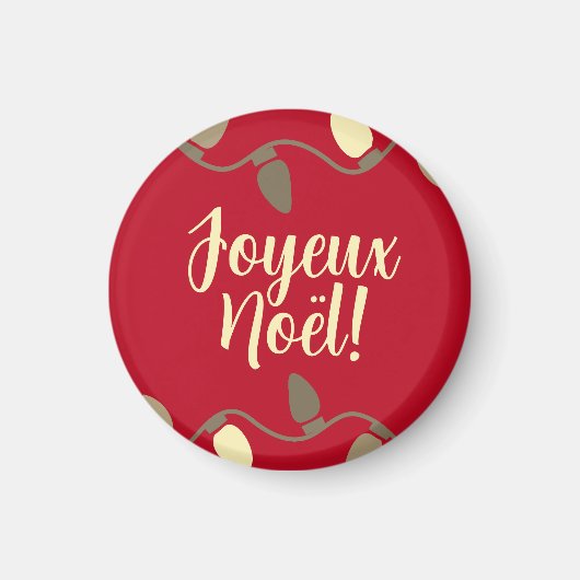 Joyeux noël Frans Kerstmis Magneet (Voorkant)
