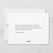 Joyeux Noël, Frans Kerstmis & Nieuwjaar, kerstboom Feestdagenkaart (Achterkant)