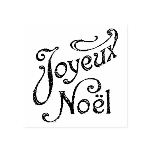 Joyeux Noel  Frans Kerstmis Rubberstempel (Afrduk)