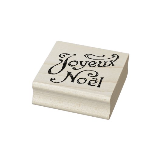 Joyeux Noel Frans Kerstmis Rubberstempel (Stempel)