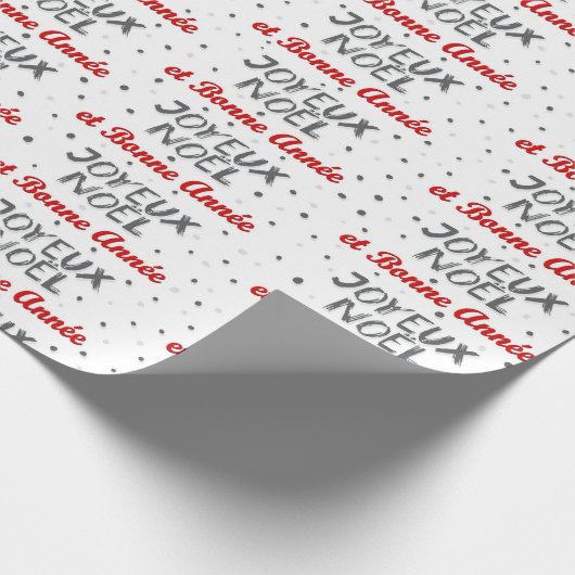 Joyeux Noël - Frans kerstpapier Cadeaupapier (Hoek)