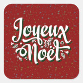 Joyeux Noël, Frans kersttijdschrift Vierkante Sticker (Voorkant)