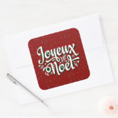 Joyeux Noël, Frans kersttijdschrift Vierkante Sticker (Envelop)