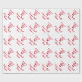 Joyeux Noël Frans Vrolijk kerstpapier Cadeaupapier (Vlak)