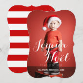 Joyeux Noël | Franse Holiday-fotokaart Feestdagenkaart (Voorkant / Achterkant)