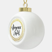 Joyeux Noël - Franse kerstboomdecoratie Keramische Bal Ornament (Rechts)