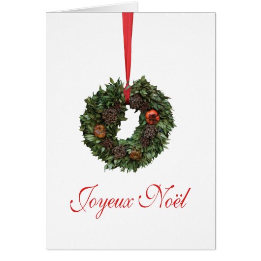 Joyeux Noël Franse kerstkaart (Voorkant)