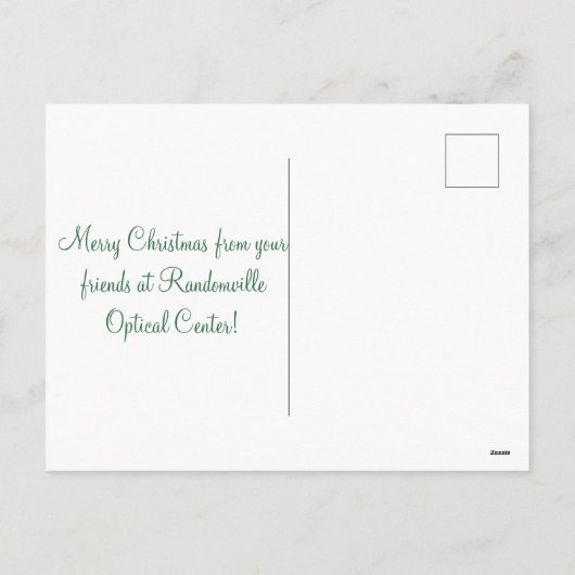 Joyeux Noel Franse rustieke kerstkrans Feestdagenkaart (Achterkant)