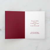 Joyeux Noel Franse vrouwen Kerstmis Feestdagen Kaart (Binnen)