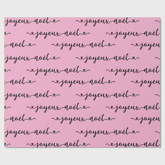 Joyeux Noel French Design Cadeaupapier (Vlak)