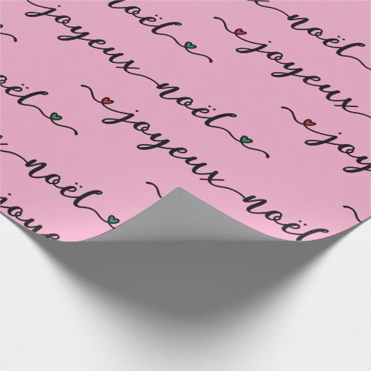 Joyeux Noel French Design Cadeaupapier (Hoek)