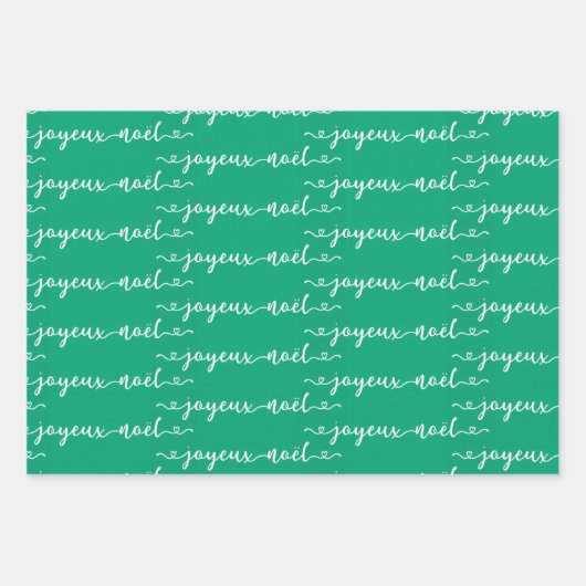 Joyeux Noel French Design Inpakpapier Vel (Voorkant 3)