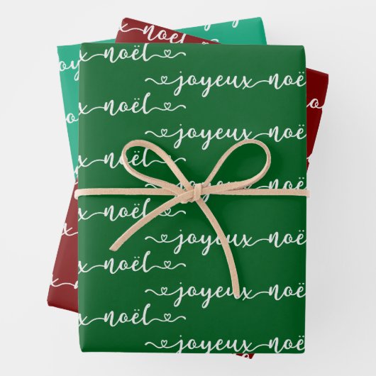 Joyeux Noel French Design  Inpakpapier Vel (In situ)