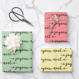 Joyeux Noel French Design  Inpakpapier Vel