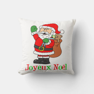 Joyeux Noel French Kerstkerstkerstkerstkerstkerstk Kussen