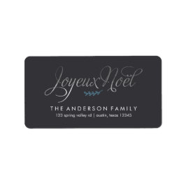 Joyeux Noel French Kerstmis Etiket