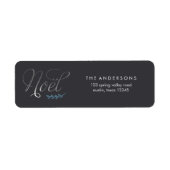 Joyeux Noel French Kerstmis Etiket (Voorkant)