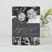 Joyeux Noel French Kerstmis Feestdagenkaart (Staand voorkant)