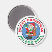 Joyeux Noel French KerstSanta Magnet (Voorkant / Achterkant)