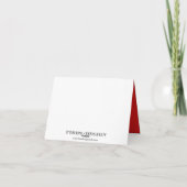 Joyeux Noel funky Red chic kerst Feestdagen Kaart (Achterkant)