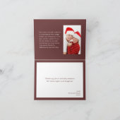 Joyeux Noel funky roze rode kerst Feestdagen Kaart (Binnen)