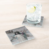 Joyeux Noel Glazen Onderzetter (Schuin)