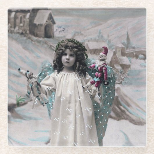 Joyeux Noel Glazen Onderzetter (Voorkant)