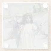 Joyeux Noel Glazen Onderzetter (Achterkant)