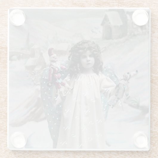 Joyeux Noel Glazen Onderzetter (Achterkant)