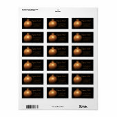 Joyeux Noël Golden ornament label (Full Sheet)