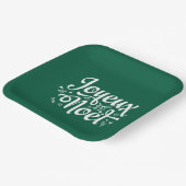 Joyeux Noel Green Papieren Bordje (Gebogen)