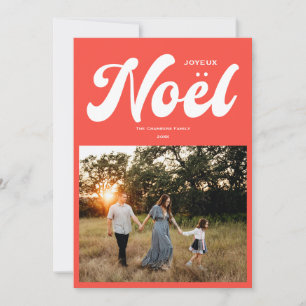 Joyeux Noel Helder fotodesign rood Feestdagenkaart