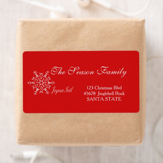 Joyeux Noël Holiday Adres: Etiket (Insitu)