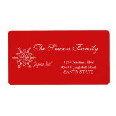 Joyeux Noël Holiday Adres: Etiket (Voorkant)